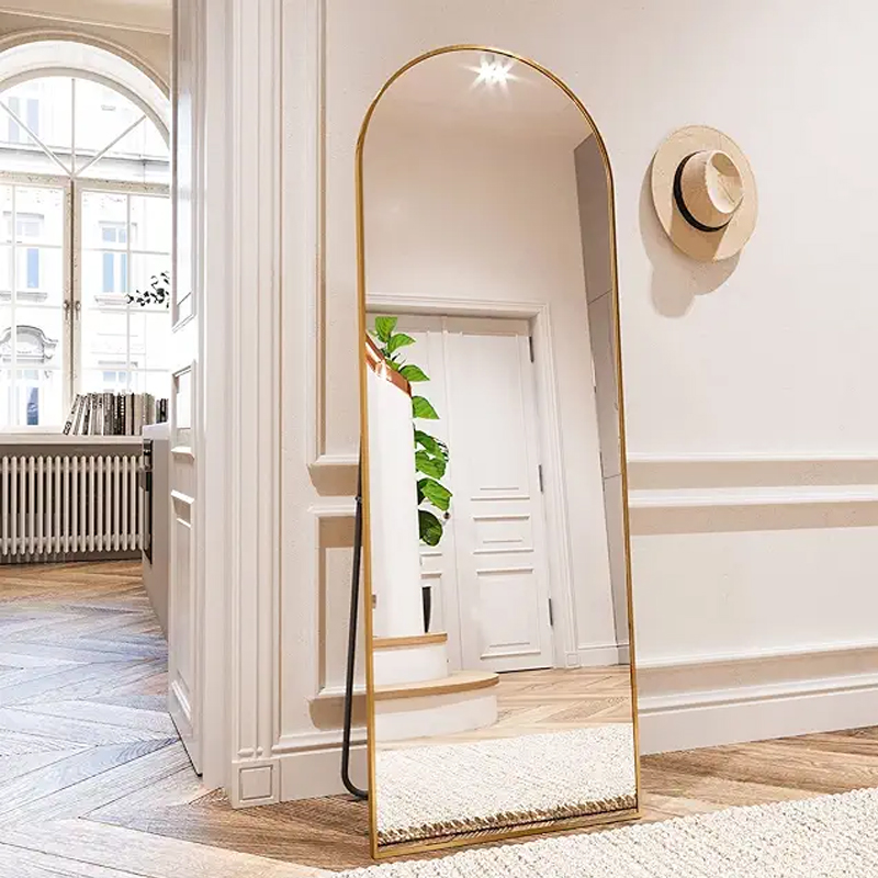 Full Length Arched Floor Mirror