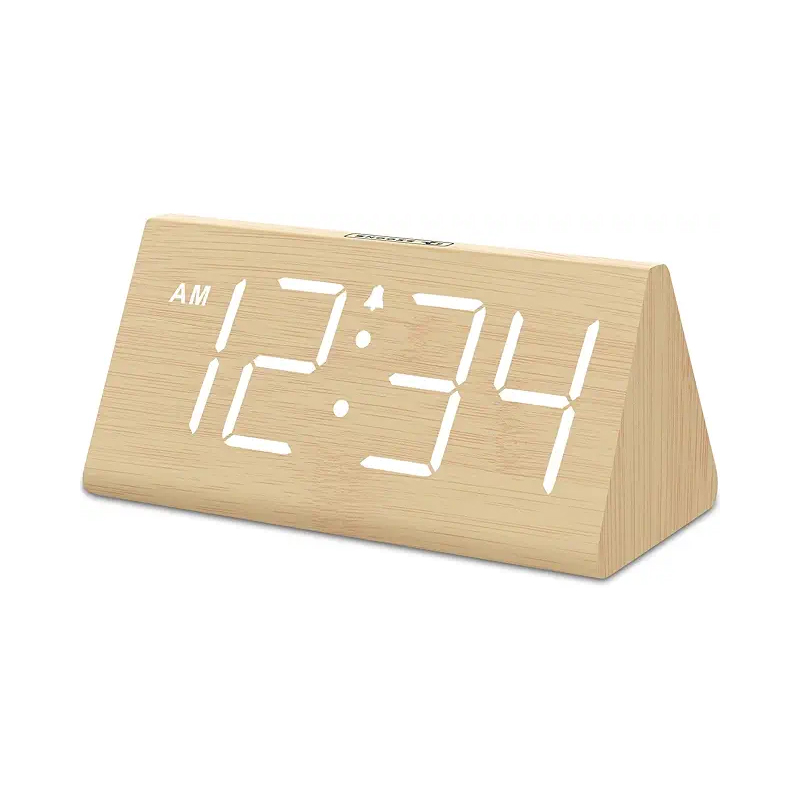 Modern Wooden Digital Alarm Clock